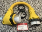 Onetak Ss2-50p To Ss2-50r 1.5 Ft Right Angle 90 Degree 120v/240 50 Amp 3 Prong. Fixed Price $36.00.