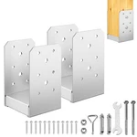 4"x 4" Post Base, 2pcs Stainless Steel Adjustable Anchor Bracket 4x4. Fixed Price $34.52.