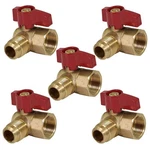 Midline Valve 5 Pack Brass Gas Ball 1/2" Od Flare X Fip Angled Bal.... Fixed Price $38.74.