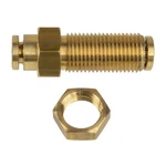 Push-to-connect Fitting Bulkhead Union - Fits 1/4" Air Tubing. Fixed Price $2.97.