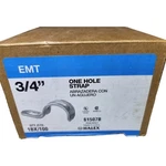 Halex 61507b Emt One Hole Strap 100/box 3/4" Silver. Fixed Price $19.95.