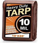 Tarps Heavy Duty Waterproof 10x20ft, 10 Mil Thick Multipurpose Poly Tarp Tear &. Fixed Price $52.99.