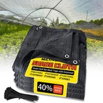 40% Shade Cloth 10x20 Ft, Black Uv-resistant Sunblock Mesh Tarp For Garden, G.... Fixed Price $37.31.