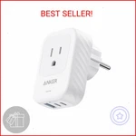 Anker Travel Adapter, European Plug Us To Europe Internationl Tr. Fixed Price $22.10.