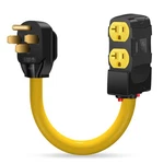 Lazmumi 50 Amp To 20 110v Rv Distribution Adapter, Nema 14-50p 4 X 5-2.... Fixed Price $43.18.