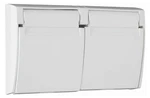 (2 Pack) Legrand-pass & Seymour 3780scwh Thermoplastic Cover Self-closing White. Fixed Price $13.00.