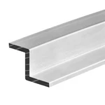 Randall Manufacturing 3/4"wide X 1/8" Wall Clear Satin Anodized Aluminum Z. Fixed Price $26.99.