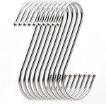10 Pack Premium 4.5 Inch Heavy Duty Stainless Steel S Hooks - Shaped Hook Ha. Fixed Price $14.99.