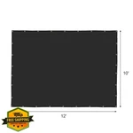 Agfabric 70% Shade Cloth 10' X 12' Black Garden Patio Grommets. Fixed Price $44.99.