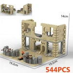 Moc Military Base Fortress Battle Scene Tower House Weapon Building Blocks Set. Fixed Price $13.60.