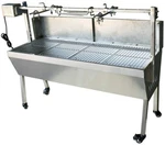 Intbuying 35" 110v Stainless Steel Spit Roaster Rotisserie Grill Bbq. Fixed Price $433.16.