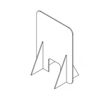 Usa Industrials Bulk-pd-110 Clear Sneeze Guard - 1/8" T X 36" W H 12". Fixed Price $849.99.