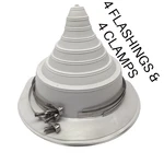 4-pack Tremco 8533110 501 Tremply Kee Pipe Flashing 1 To 6 White. Fixed Price $320.74.