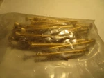 #10-24 X 2-1/2" Slotted Drive Flat Head Brass Machine Screw Qty 25. Fixed Price $12.00.