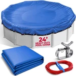 24 Ft Round Premium Heavy-duty Winter Pool Cover - Royal Blue, Extra Thick And D. Fixed Price $147.89.