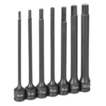 Grey Pneumatic 1267mh 3/8" Dr. 7 Piece 6" Length Metric Hex Driver Set. Fixed Price $143.27.