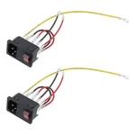 Antrader 2pcs Ac250v 10a Iec 320 C14 Inlet Red, Silver Tone, Tone. Fixed Price $19.99.