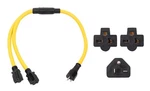 Onetak Nema 6-20p To 2 Outlet 6-20r Y Splitter Stw 3 Feet 240v 20 Amp Prong.... Fixed Price $78.76.