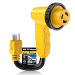 15 Amp To 30 Rv Adapter Cord (12 Inch), Nema 5-15p L5-30r Twist Lock D.... Fixed Price $48.55.