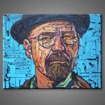 Original Painting Acrylic Canvas Walter White Heisenberg Portrait Geebeeart. Fixed Price $213.58.