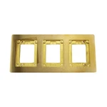 Wiremold Walker Legrand 837b 3-gang Combination Carpet & Tile Flange, Brass. Fixed Price $124.65.