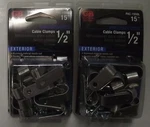 Gardner Bender Pac-1550l 1/2" Exterior Cable Clamps 2-15 Pk's Usa. Fixed Price $4.00.