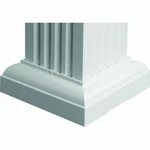 Classic Columns Sqstd06wht, 6 In. White Aluminum Standard Cap/base, 2 Pc., Fs. Fixed Price $53.00.