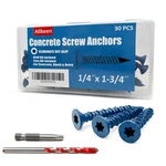 1/4" X 1-3/4" Concrete Screws, Anchoring To Masonry, Brick, Block, Cement Or Stu. Fixed Price $16.99.