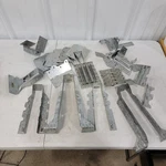 Lot Of 24 Simpson Strong Tie Brackets Itt9.5, Lus210, U210, It9, Ls 50, Tc24, Vp. Fixed Price $138.04.