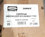 Box Of 20, Hubbell Power Systems Wireholder C2070144 - Nylon Mast Clamp Type. Fixed Price $449.99.