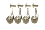 4 Furniture Casters Wood Grip Neck Caster 1-1/4 Antique Style. Fixed Price $16.50.