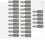Vessel 25pc Drywaller Insert Impact #2 Bits Phillips Pr2 1/4" Hex. Fixed Price $21.95.