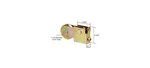 Crl 1-1/4" Steel Sliding Glass Door Roller 9/16" Housing For Sun Valley. Fixed Price $20.84.