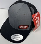 Milwaukee 505g Tool Gridiron Snapback Trucker Hat - Gray And Black Nwt. Fixed Price $29.00.
