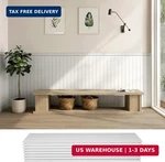 Ps Wainscoting Wall Panel Kit, 8pcs 38.7" X 9.65" Decorative Panels, Painta. Fixed Price $124.23.