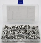 1950 Pieces Of Ferrules, Uninsulated, 0.5 To 10mm In The Strand Box Assortment. Fixed Price $29.14.