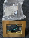 Hubbell Brass Scrubshield Floor Outlet Cover Sb3083w Concrete Wood. Fixed Price $65.00.