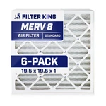 Filter King 19.5x19.5x1 Air 6-pack Merv 8 Hvac Pleated A/c Furnace.... Fixed Price $50.88.
