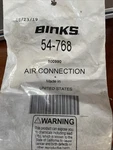Binks 54-768 Air Connection Nos Model 7 And 18. Fixed Price $11.95.