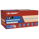 1/4" X 1" Carriage Bolts (100 Pcs), Hot Dip Galvanized, Heavy Duty Round Head.... Fixed Price $33.11.