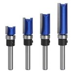 4pcs Pattern Template Router Bit Set 1/4 Inch Shank, 1/2", 3/4", 1", 1-1/2" C.... Fixed Price $29.14.