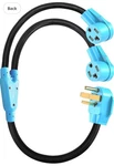 Circlecord 3 Prong Dryer Y Splitter Ft, Nema10-30p Male To Two Nema 10-30r. Fixed Price $25.00.