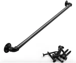 Rectoo Pipe Stair Handrail 4 Ft Black. Fixed Price $23.99.