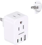 Hanycony Us To Japan Plug Adapter, Power Travel Adpter With 2 Outlets 3. Fixed Price $17.99.