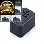 Tessan Universal Travel Adapter, Gan 65w International Power 65w, Cool Black. Fixed Price $51.99.