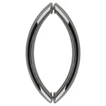 Crl 8" Chrome Crescent Style Back-to-back Pull Handles. Fixed Price $71.47.