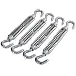 Heverp 4pcs M8 7.4in Stainless Steel Hook And Turnbuckles, Shade Sail.... Fixed Price $23.38.