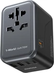 Momax 6-in-1 Universal Travel Adapter, Gan 70w International Power 70w, Black. Fixed Price $97.12.
