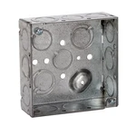 Raco 189 4"w Square Welded Box With 16 Knockouts. Fixed Price $14.79.