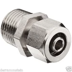 Polyconn Pc68d-68 Duratec Nickel Plated Brass Pipe Fitting 3/8x1/2" Npt Male B22. Fixed Price $9.99.